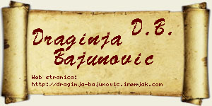 Draginja Bajunović vizit kartica